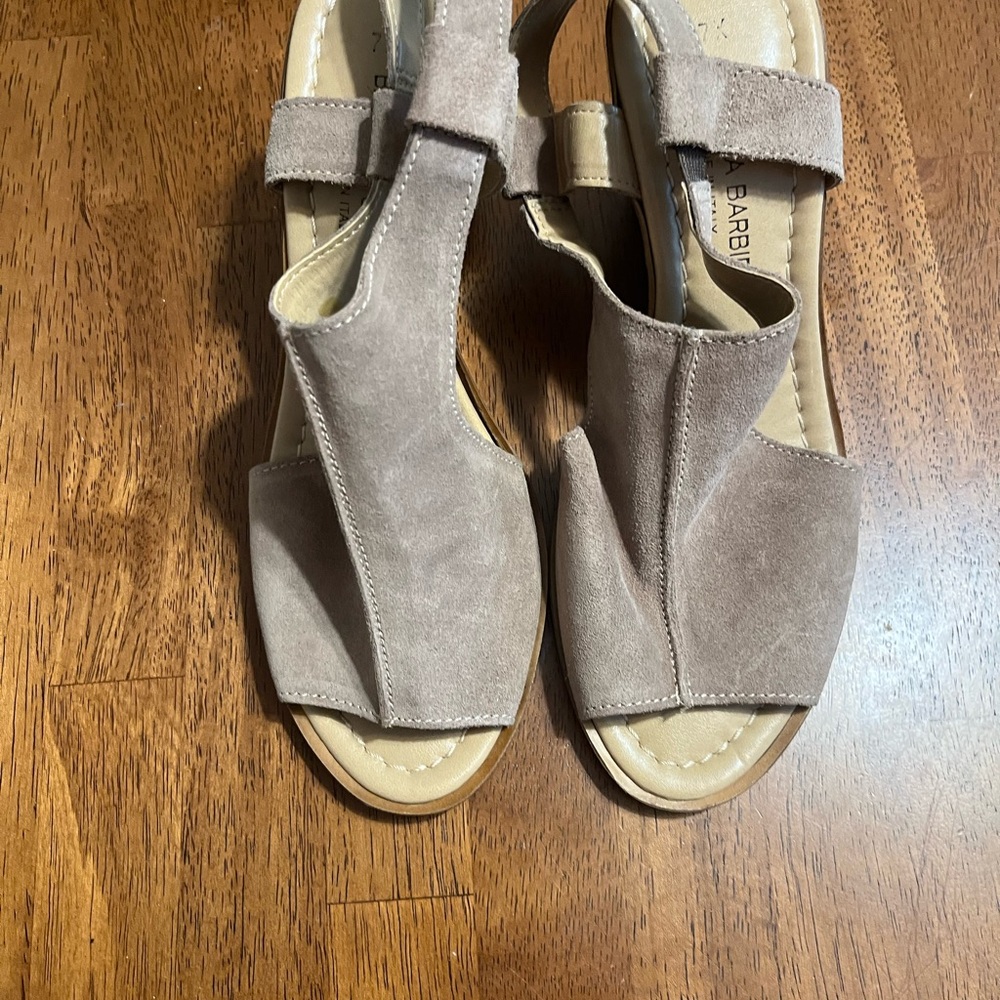 Barbara Barbieri size 7.5 peep toe sandals - Picture 6 of 10
